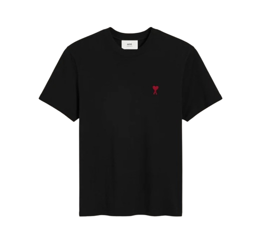 T-Shirt Basic Noir Ami de Coeur En Coton