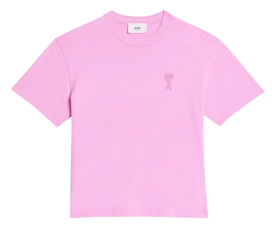 T-Shirt Oversized Rose Ami de Coeur En Coton