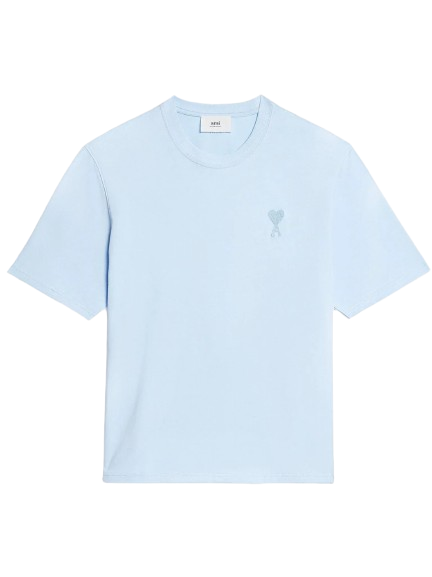 T-Shirt Oversized Bleu ciel Ami de Coeur En Coton