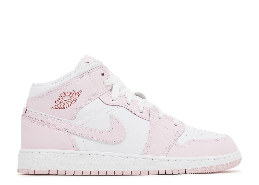 Air Jordan 1 Mid Pink Foam Fire Red - DQ8423-608