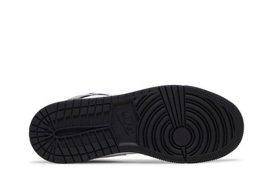 Air Jordan 1 Mid Patent Black White Gold - 852542-007