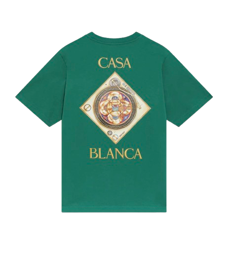 T‑shirt à manches courtes vert Plafond Orné de Musique