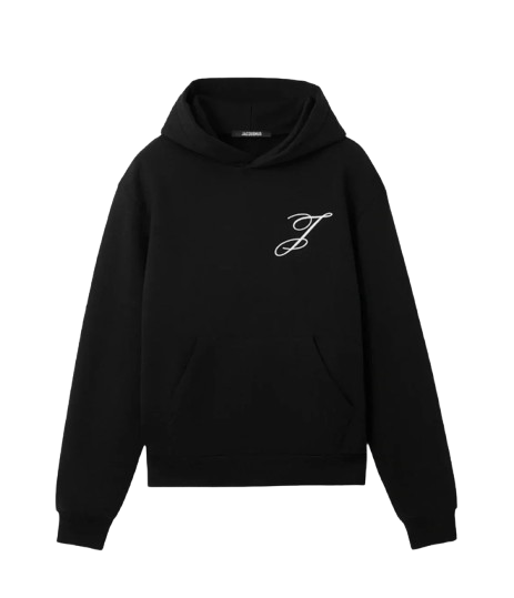 Jacquemus Hooded Sweatshirt Logo Black