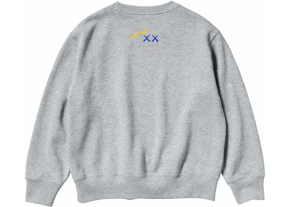 KAWS x Warhol Graphic 472951 Sweatshirt (Asia Sizing) Gray - 472951