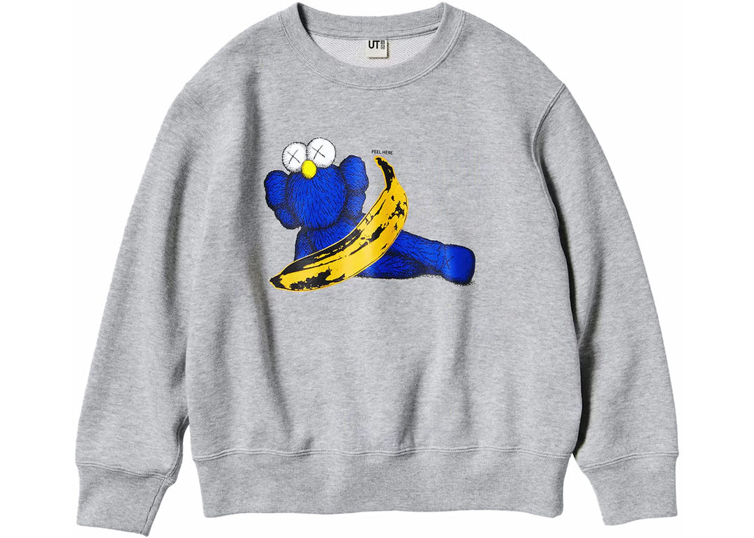 KAWS x Warhol Graphic 472951 Sweatshirt (Asia Sizing) Gray - 472951