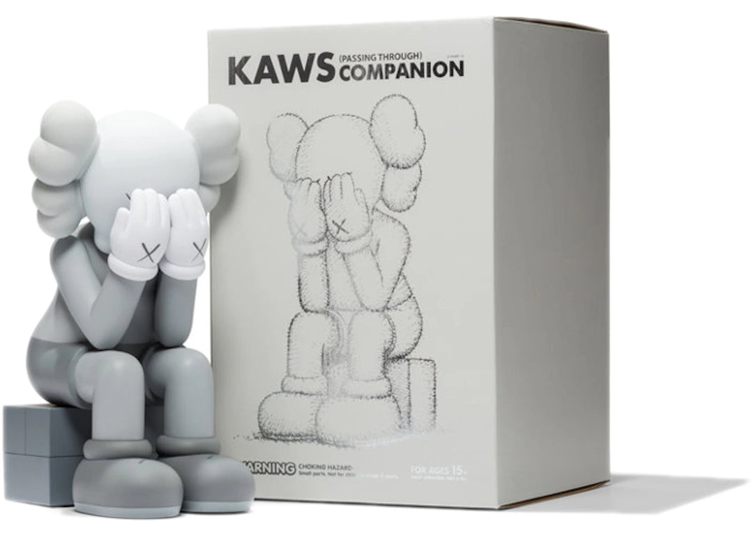 KAWS Passing Through Companion Vinyl Figure (2013) Grey - KAWS-KPTCVF-GREY