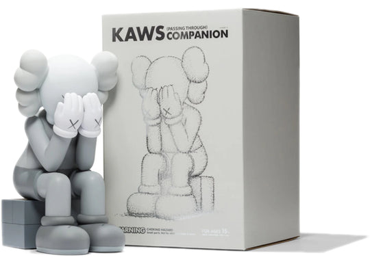 KAWS Passing Through Companion Vinyl Figure (2013) Grey - KAWS-KPTCVF-GREY