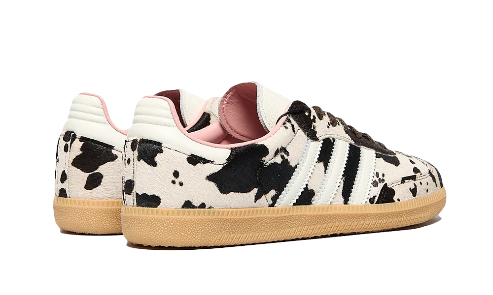 adidas Samba OG Cow Print (Women's) Dark Brown/Off White/Gum 3