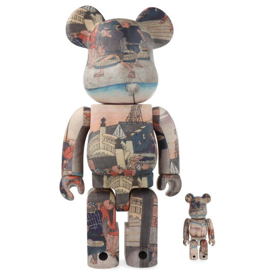 Bearbrick Utagawa Hiroshige 400% + 100%