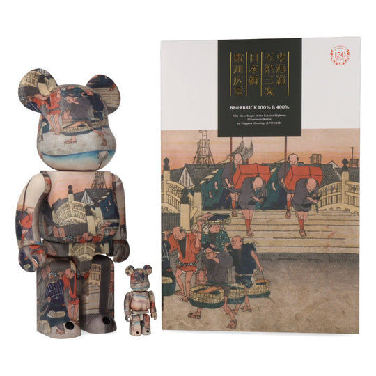 Bearbrick Utagawa Hiroshige 400% + 100%