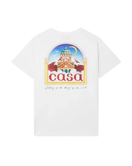 T-Shirt Casablanca Vue De L'Arche Blanc
