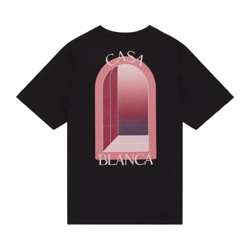 T-shirt Casablanca l'Arche Colorée Black Pink
