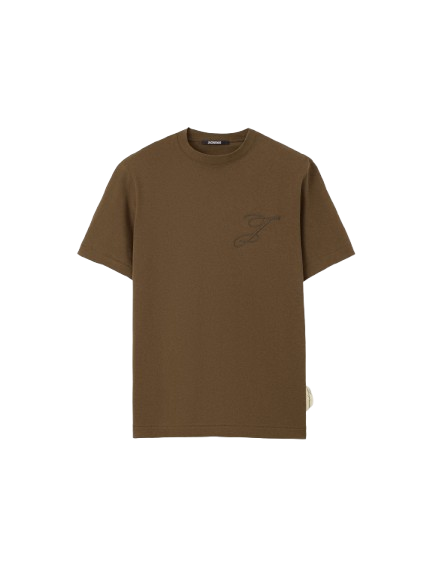 Le t-shirt Jacquemus Logo "J" Brodé Kaki