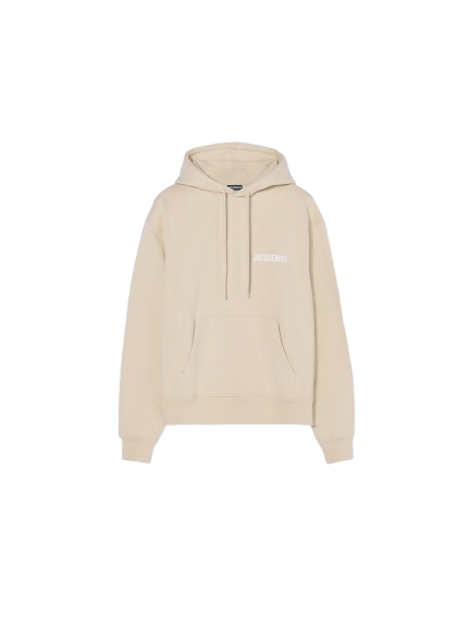 Le sweatshirt Jacquemus Classic à capuche beige