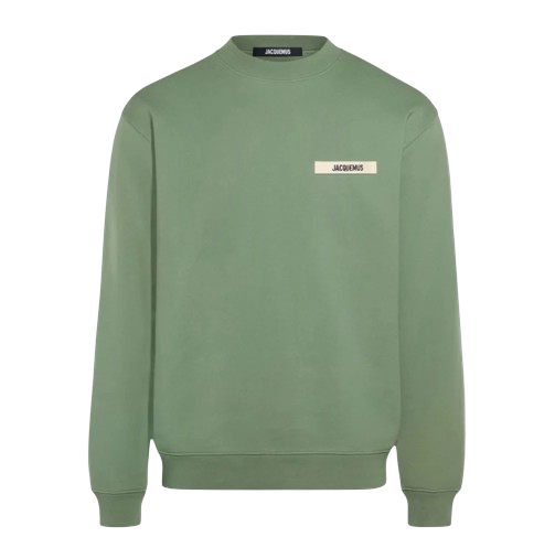 Le Sweatshirt Jacquemus Gros Grain Light Kaki