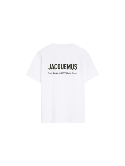 Jacquemus T-shirt Adresse Saint Tropez Blanc