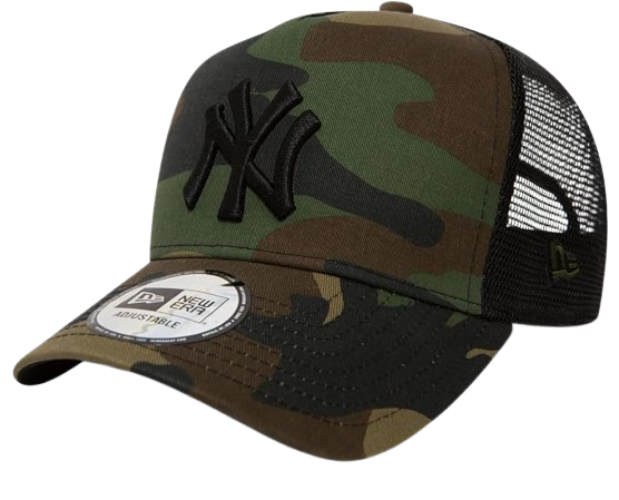 New Era New York Yankees A Frame Adjustable Trucker Cap Camo Essential