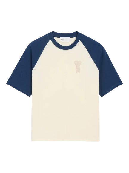 T-shirt Ami de Cœur à manches raglan Bleu