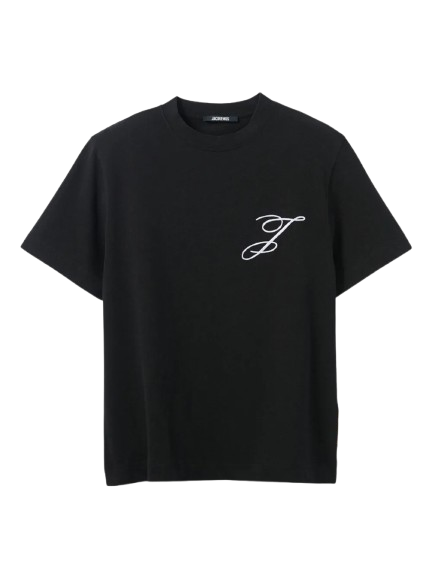 Le t-shirt Jacquemus Logo "J" Brodé Noir