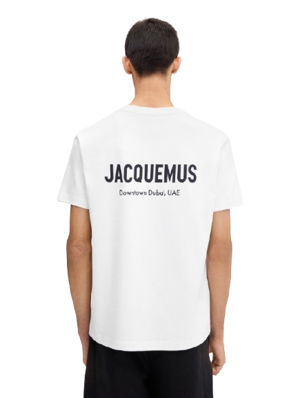 Jacquemus T-shirt Adresse Dubai Blanc
