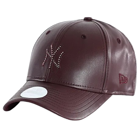Casquette Femme M-Crown Diamnte 9Forty NY New York Yankees Bordeaux