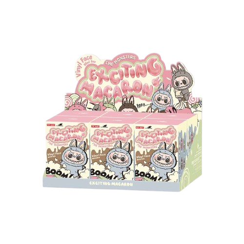 Pop Mart Labubu The Monsters Tasty Macarons Vinyl Plush Pendant Single Blind Box