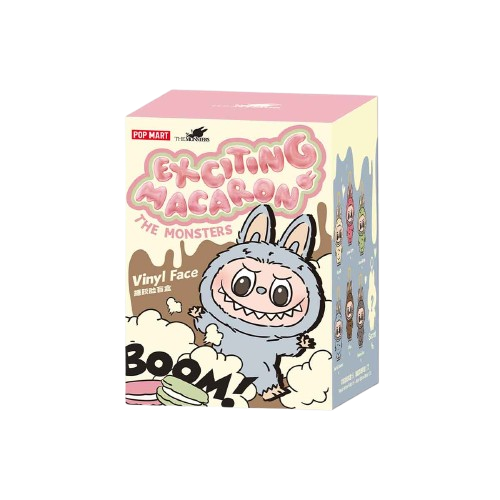 Pop Mart Labubu The Monsters Tasty Macarons Vinyl Plush Pendant Single Blind Box