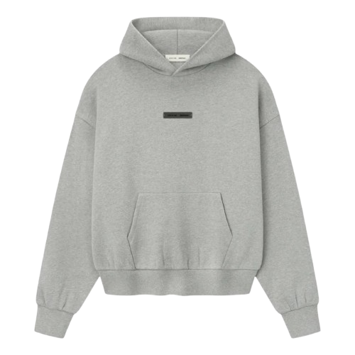 Fear of God Essentials-Classic Fleece Hoodie 'Concrete Heather'