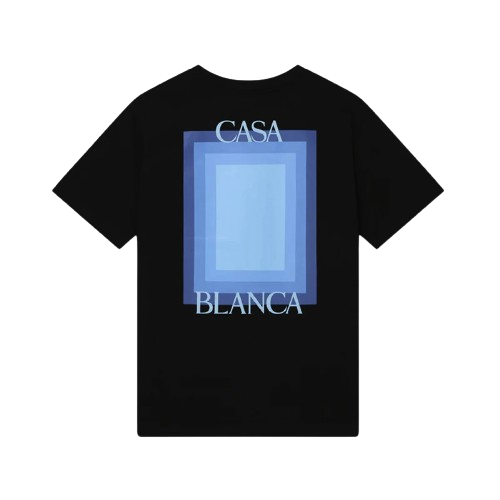 Casablanca T-Shirt Gradient Casa Logo Noir