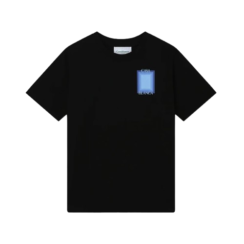 Casablanca T-Shirt Gradient Casa Logo Noir