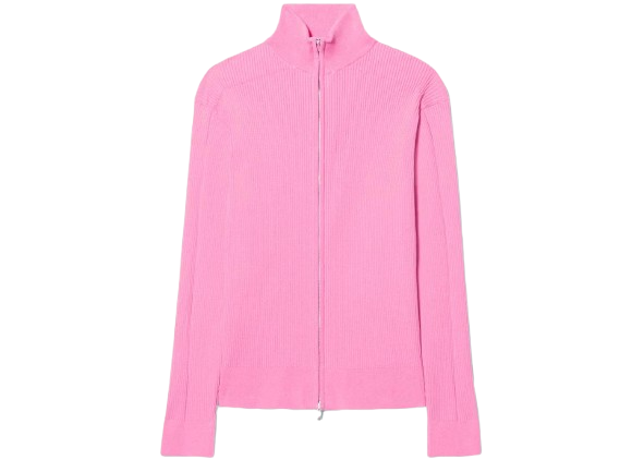 Jacquemus Le Gilet Frescu Pull côtelé zippé Rose