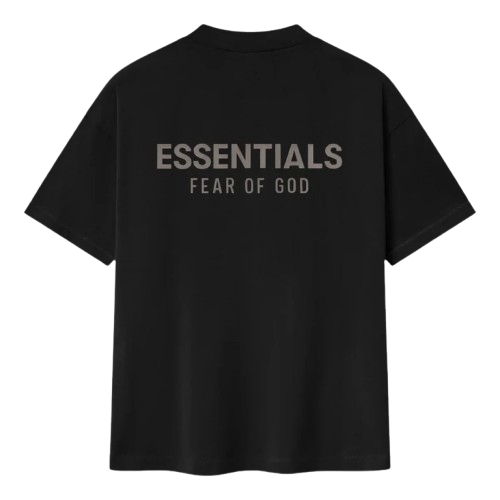 Fear of God Essentials-Classic T-Shirt 'Jet Black' Métalisé