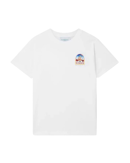 T-Shirt Casablanca Vue De L'Arche Blanc