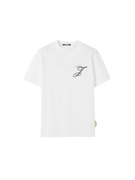 Le t-shirt Jacquemus Logo "J" Brodé Blanc