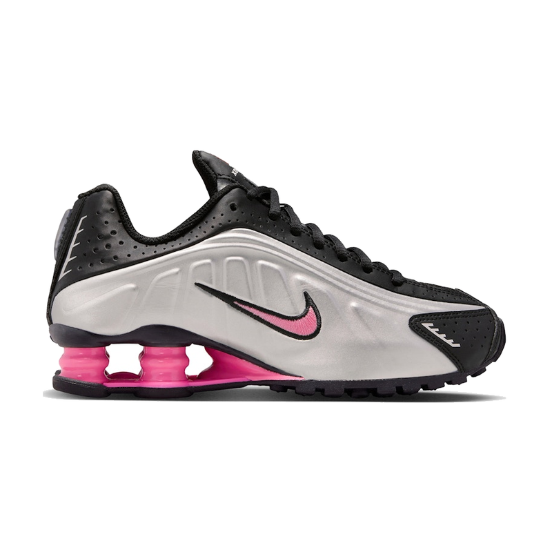 Nike Shox R4 Black Metallic Silver Pinksicle
