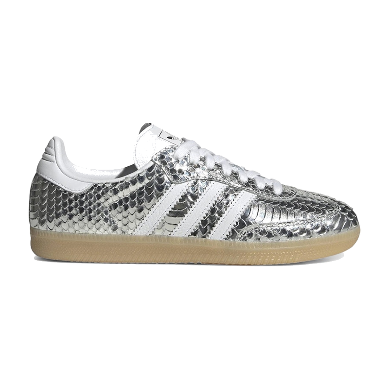 Adidas Samba OG Patent Snakeskin Silver Metallic
